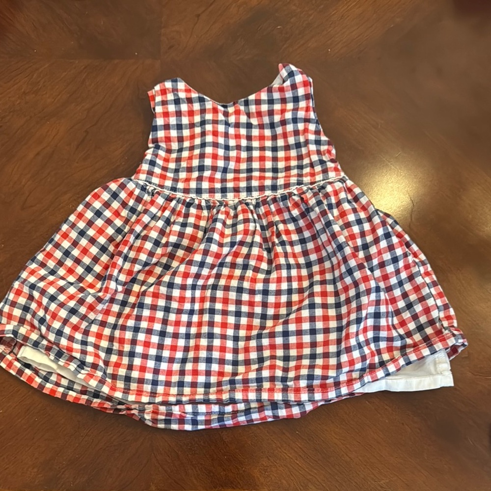 Red and Blue Plaid Dress